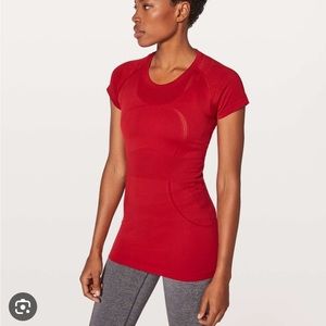 Red lululemon swiftly tech
